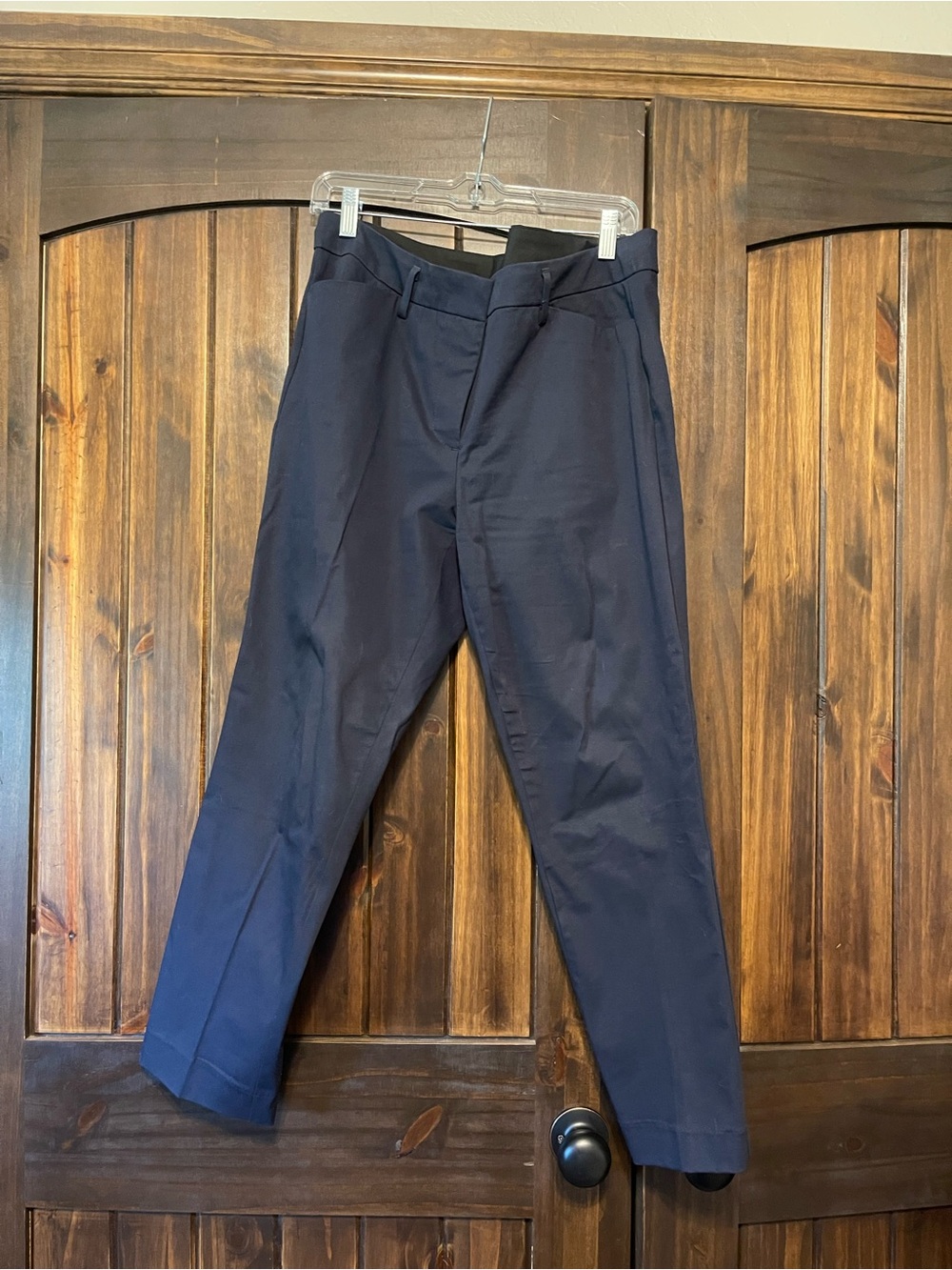 Worthington Navy Straight-Leg Dress Pants